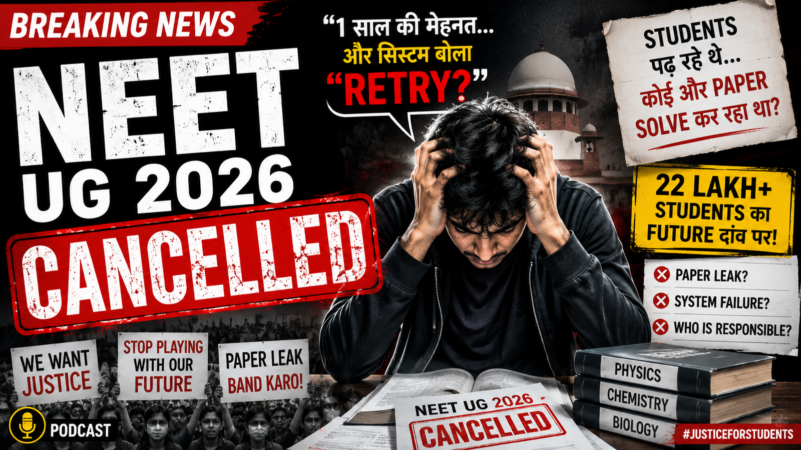 NEET नहीं… Patience Test चल रहा है