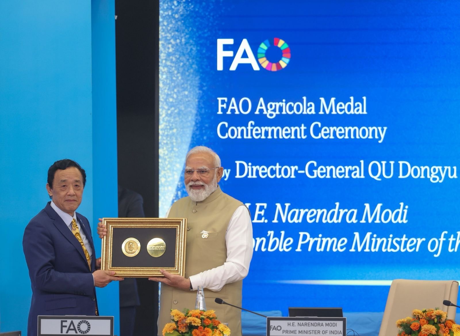 FAO का ‘एग्रीकोला मेडल’ मिलने पर पीएम मोदी बोले – यह सम्मान देश के अन्नदाताओं को समर्पित