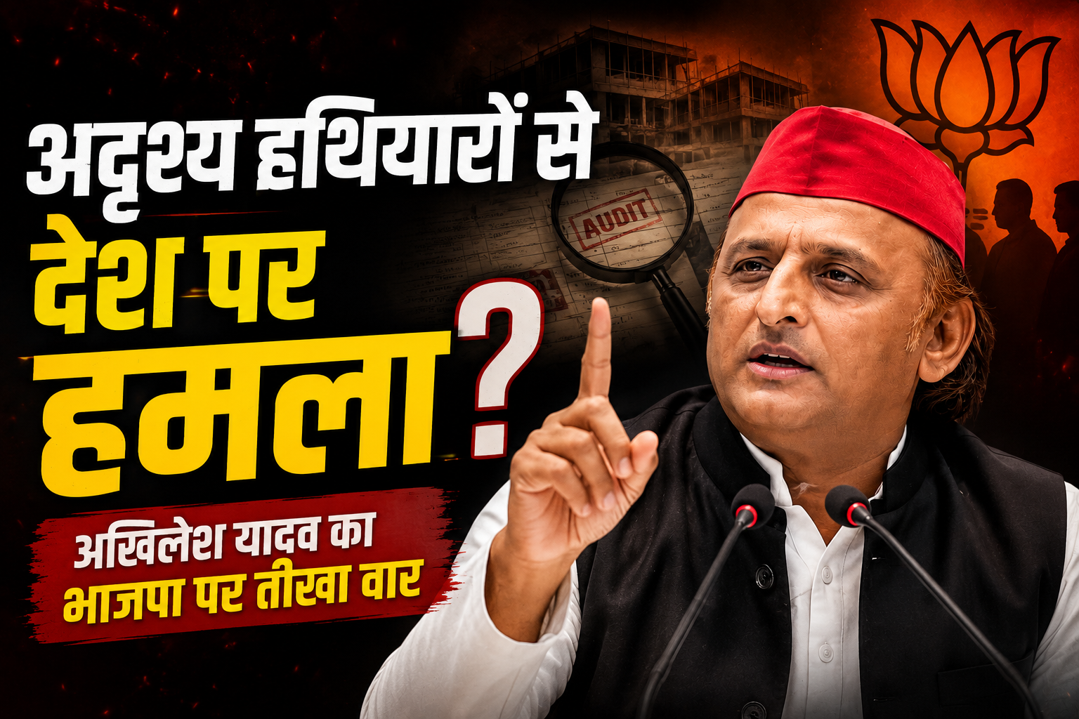 akhilesh-yadav-bjp-invisible-weapons-allegation-lucknow
