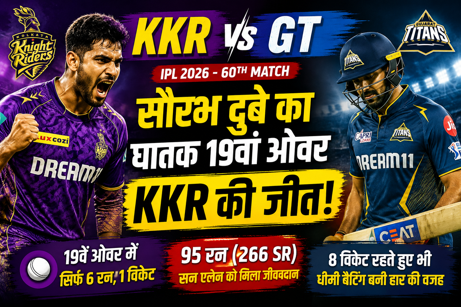 kkr-vs-gt-ipl-2026-saurabh-dubey-death-over-match-winning-performance