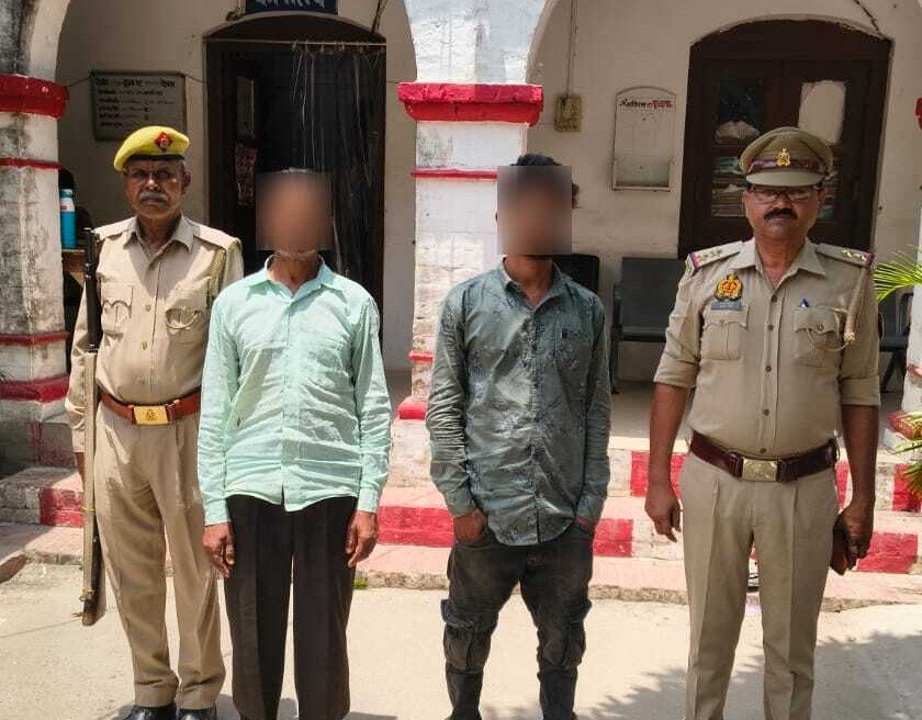 मलिहाबाद में दो वारंटी गिरफ्तार, लंबे समय से न्यायालय में थे फरार