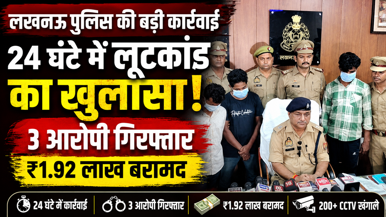 lucknow-madiyaon-loot-case-solved-3-accused-arrested-192-lakh-recovered
