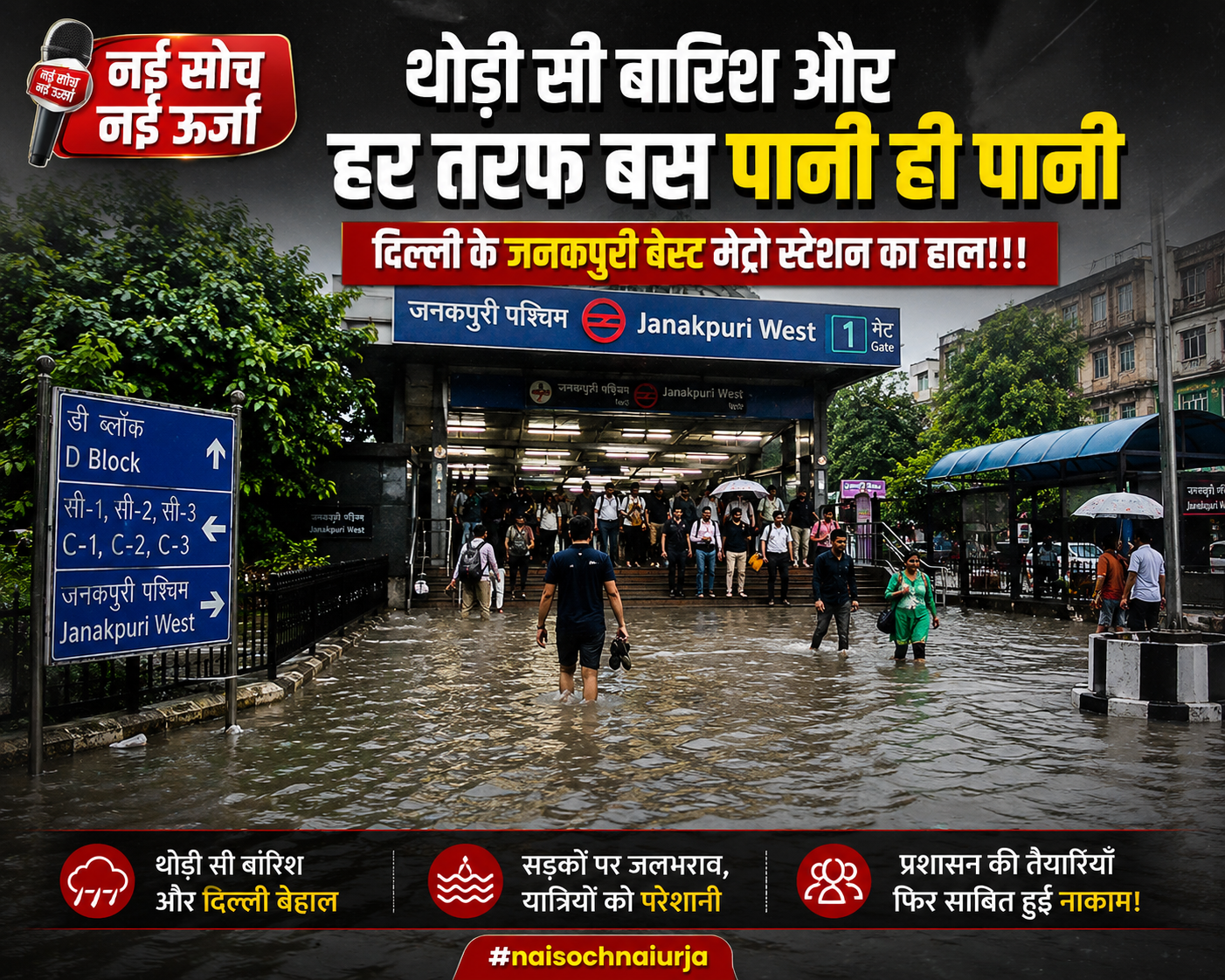 delhi-rain-waterlogging-janakpuri-west-metro-station