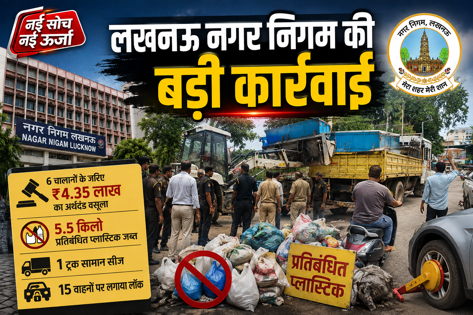lucknow-nagar-nigam-action