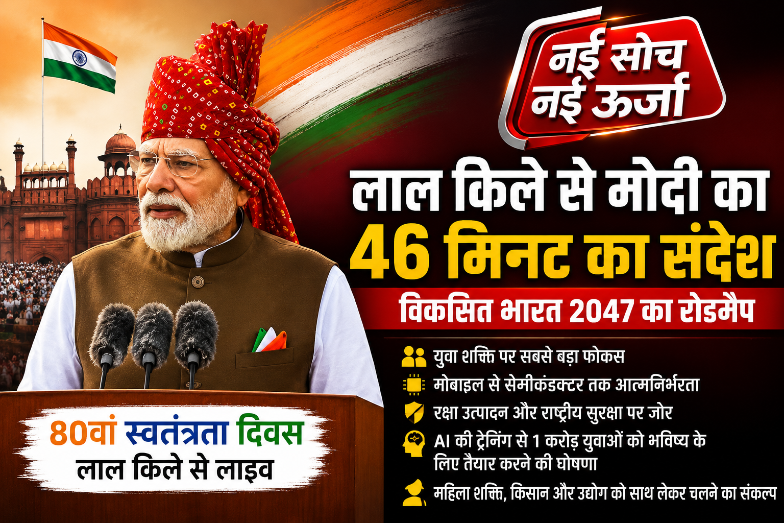 modi-red-fort-46-minute-speech