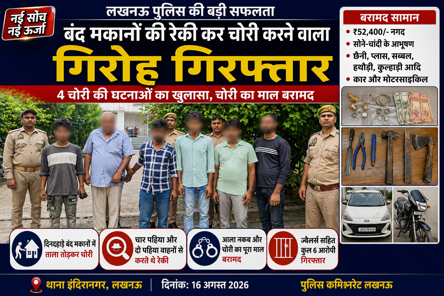 lucknow-indiranagar-chori-gang-arrest
