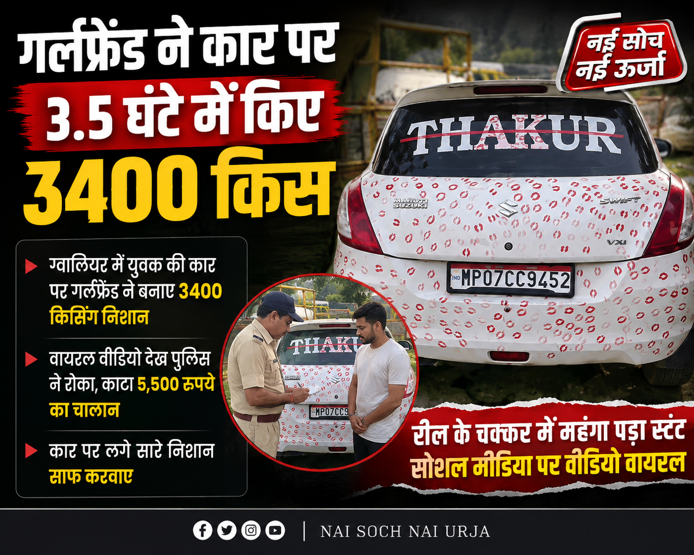 gwalior-kiss-car-challan